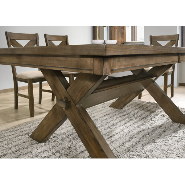 Gracie Oaks Poe Extendable Rubberwood Solid Wood Dining Set & Reviews